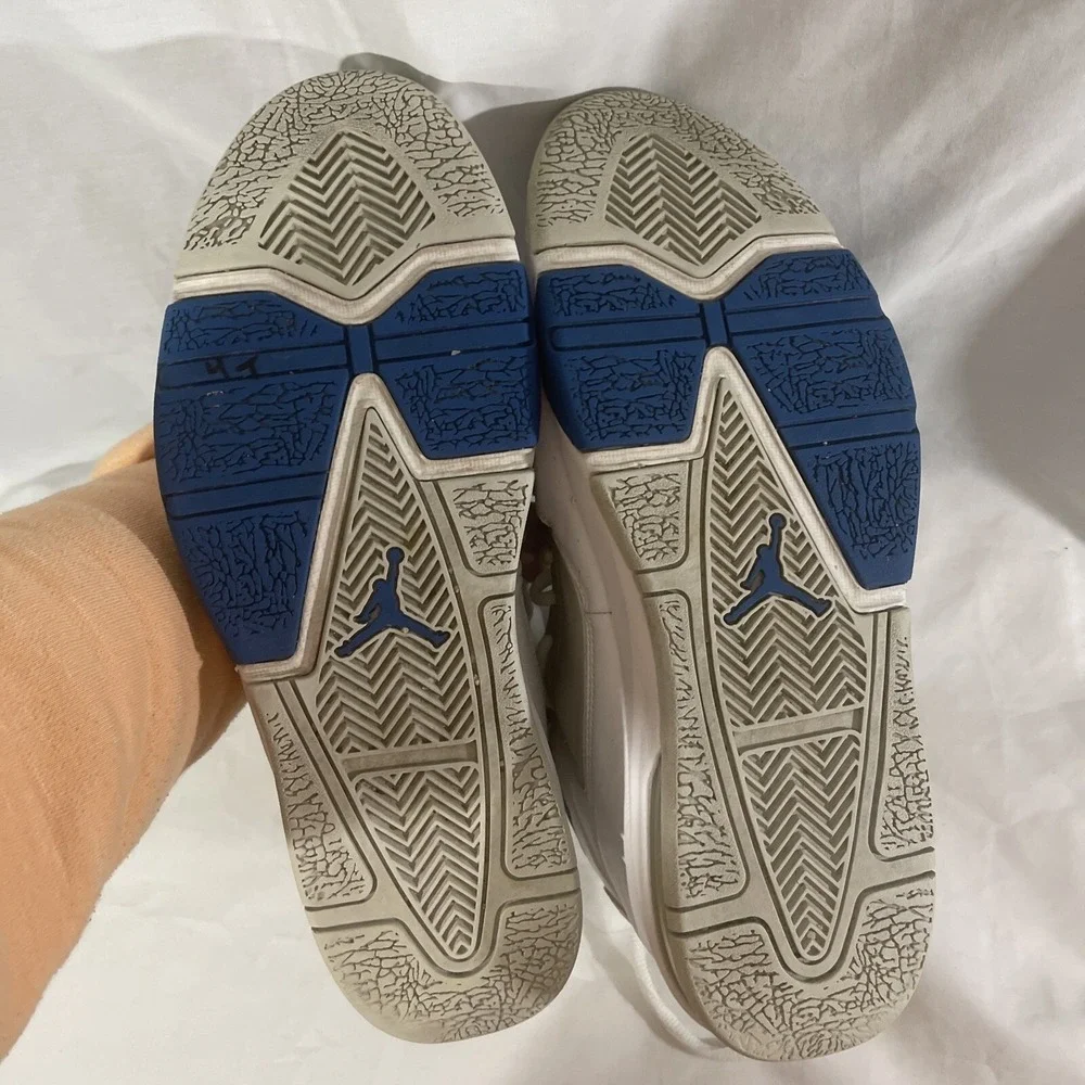 AIR JORDAN flight 4 shoes size 11.5 blue and white 2012